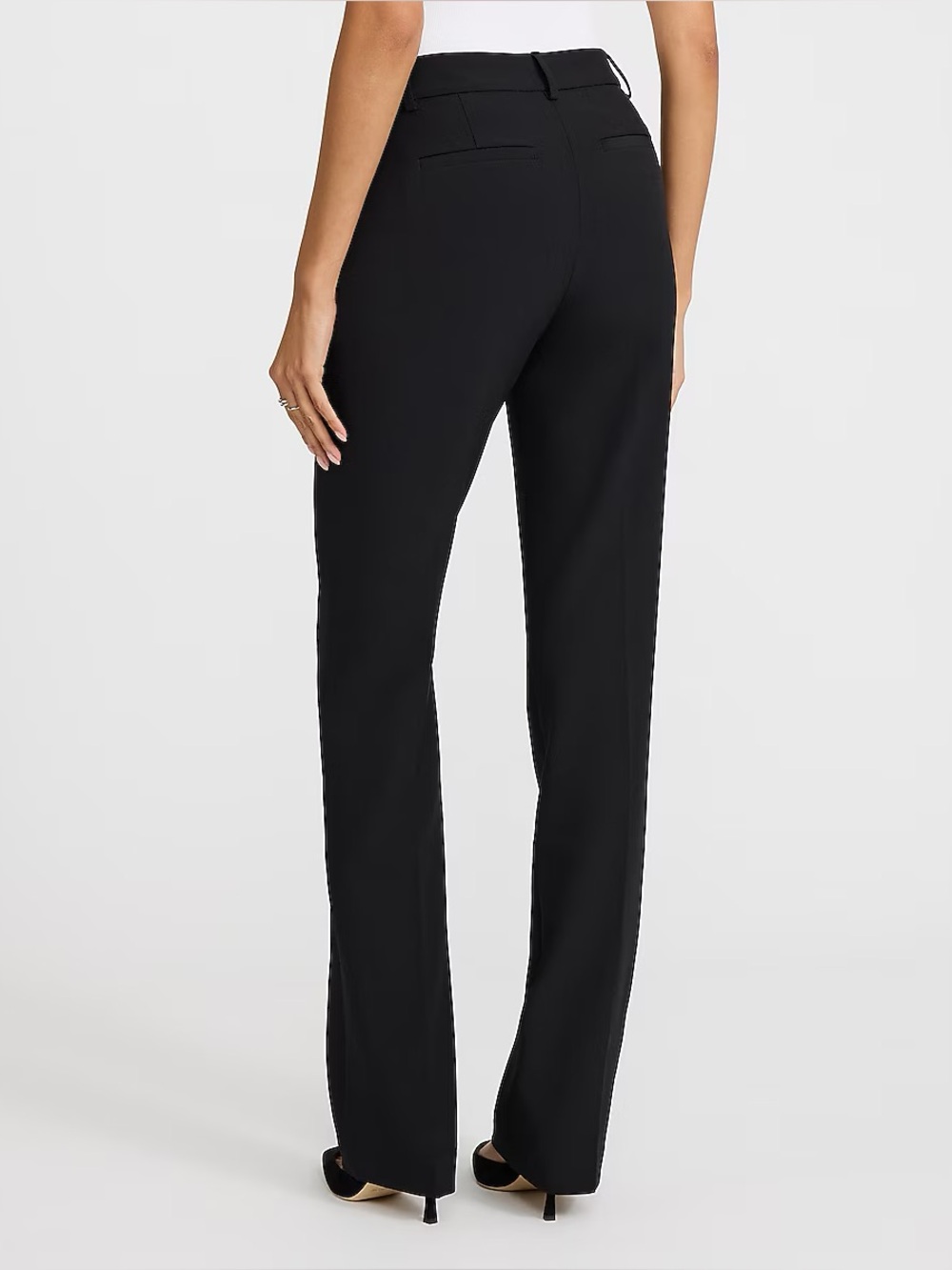 Express Black Editor Mid Rise Bootcut Pants - Picture 2 of 9